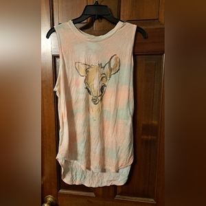 Disney Bambi sz XL tie dye tank